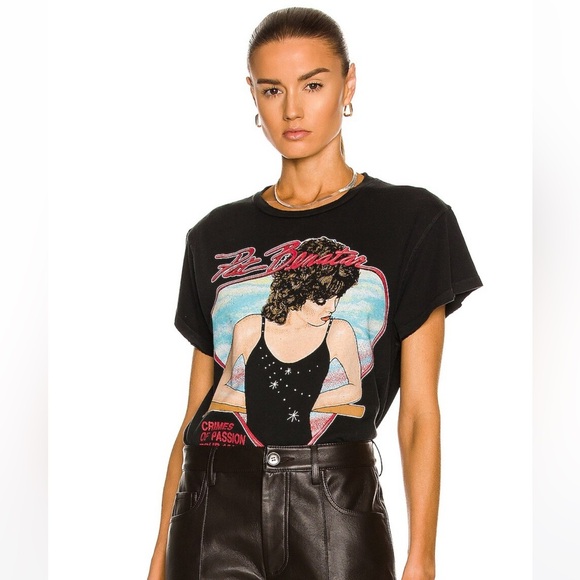 Madeworn Pat Benatar Crimes of Passion Cropped Tee - Picture 3 of 16